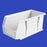 Health Care Logistics HCL Super Tough Storage Bin White Industrial Grade Polymers 5 X 5-1/2 X 10-7/8 Inch - 1410W
