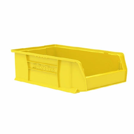 Akro-Mils Super-Size AkroBins Storage Bin Yellow Industrial Grade Polymers 6 X 12-3/8 X 20 Inch - 30280YELLO