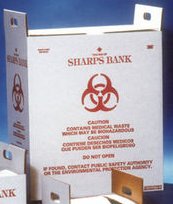 Sharps Bank - Lab Waste Container 12 Gallon, 13-1/4 D X 13-1/4 W X 17-1/4 H Inch - SB1201