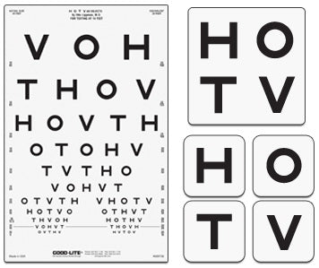 Good-Lite Illuminated Cabinet Paediatric Eye Chart 10 Foot Pediatric - 600758