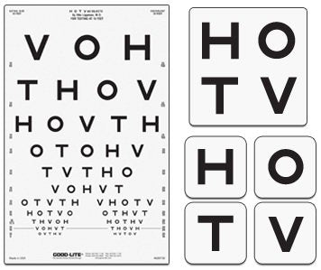 GOOD-LITE - Preschool Eye Test Chart Good-Lite 10 Foot Measurement Acuity Test - 600758