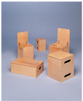 Fabrication Enterprises - Work Hardening Weight Box Hinged Lid Lifting Box Style 25 to 100 lbs. - 55-1010