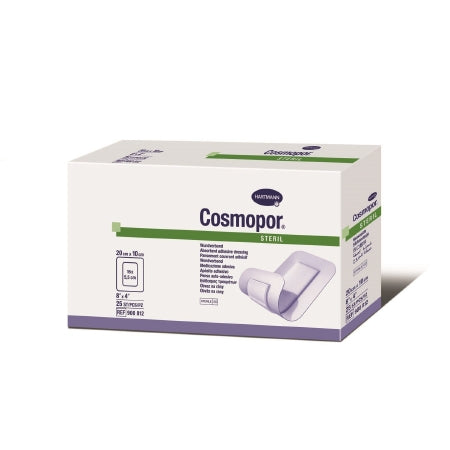 Hartmann Cosmopor Adhesive Dressing 4 X 8 Inch NonWoven Rectangle White Sterile - 900812