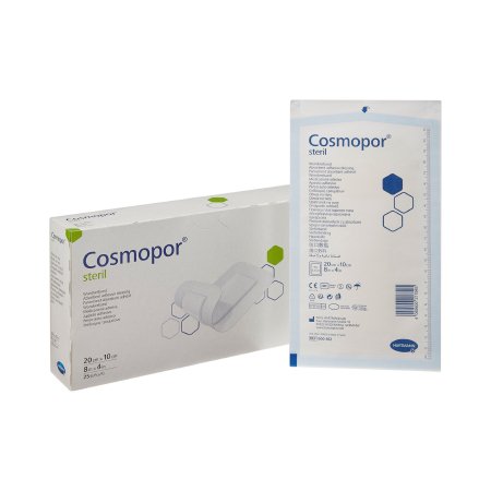 Cosmopor - Adhesive Dressing 4 X 8 Inch Nonwoven Rectangle White Sterile - 900812