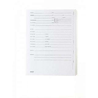 Precision Charts ECG Mount 8.5 X 11 Inch, Pressure Sensitive, Card, Single Channel For EK10, Elite II, Eclipse - 7037