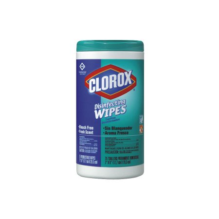 Saalfeld Redistribution Clorox Surface Disinfectant Wipe 75 Count Canister Disposable Fresh Scent - 15949