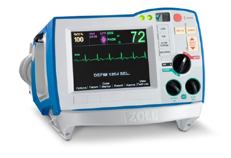 Monet Medical Refurbished Defibrillator Unit Semi - Automatic Zoll R Series Electrode / Paddle Contact - ZR3BACP-ALS-R1