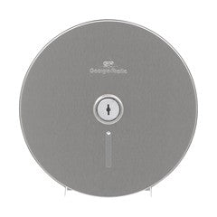 Georgia Pacific Georgia-Pacific Jumbo Jr Toilet Tissue Dispenser Silver Steel Manual 1 Roll Wall Mount - 59448