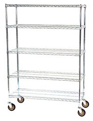 Lakeside Manufacturing - Wire Cart 24 X 48 X 63 Inch Shelf: 24 X 48 Inch - R244863CC-5