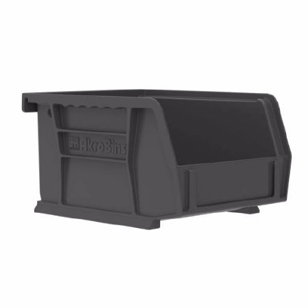 Akrobins - Storage Bin AkroBins Black Plastic 3 X 4-1/8 X 5-3/8 Inch - 30210BLACK