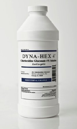 Dyna-Hex 4 - Surgical Scrub Solution 32 oz. Bottle 4% Strength CHG (Chlorhexidine Gluconate) NonSterile - 1061DYN32P