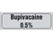 Shamrock - Drug Label Anesthesia Label Bupivacaine 0.5% Gray 1/2 X 1 Inch - SA-3007-PRE
