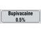 Shamrock Scientific Shamrock Pre-Printed Label Anesthesia Label Bupivacaine / 0.5% Gray 1/2 X 500 Inch - SA-3007-PRE