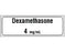 Shamrock Scientific Shamrock Pre-Printed Label Anesthesia Label Dexamethasone / 4 mg/mL White 1/2 X 500 Inch - SA-3243-PRE