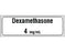 Shamrock - Drug Label Anesthesia Label Dexamethasone 4 mg/mL White 1/2 X 1 Inch - SA-3243-PRE