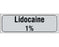 Shamrock Scientific Shamrock Pre-Printed Label Anesthesia Label Lidocaine / 1% Gray 1/2 X 500 Inch - SA-3003-PRE