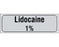 Shamrock - Drug Label Anesthesia Label Lidocaine / 1% Gray 1/2 X 1 Inch - SA-3003-PRE