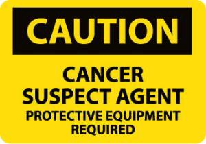 VWR - Wall Sign Caution Cancer Suspect Agent - 94005-214