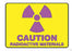 Grainger Accuform Caution Sign Radioctive Materials - 8DGT1
