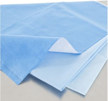 O&M Halyard Inc H600 HALYARD* QUICK CHECK* Sterilization Wrap White / Blue 54 X 72 Inch Dual Layer SMS Polypropylene - 34197