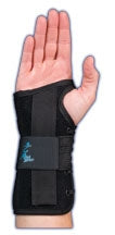 Medical Specialties Wrist Support Felt / Suede Left Hand Black 2X-Small - 223929