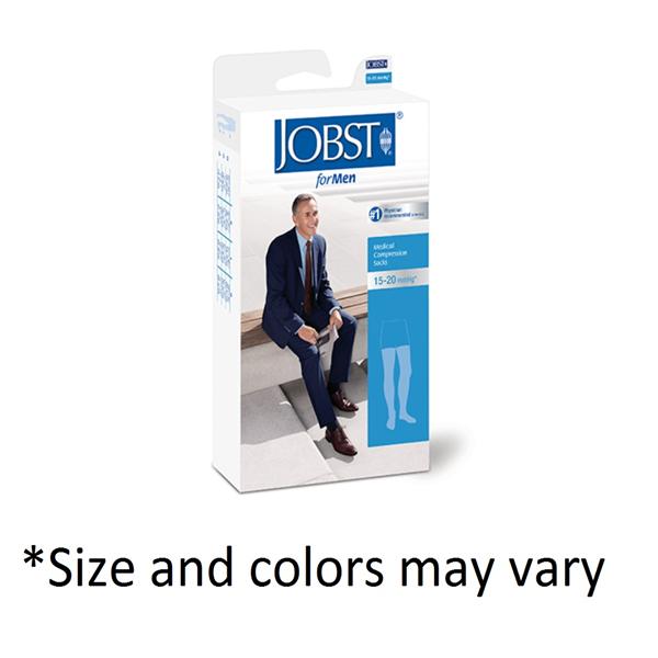 BSN Medical Socks Compression Jobst Formen Thigh High Closed Toe Medium Black Ea - 115409