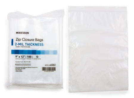 McKesson McKesson Zip Closure Bag 9 X 12 Inch Polyethylene Clear - 4582