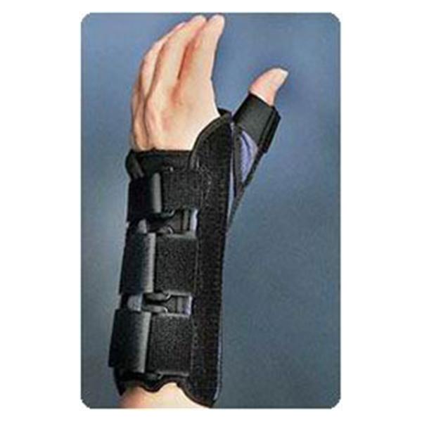 Roylan div of Patterson Med Brace Thumb Spica Wrist Black/Blue Size 8" Medium Left Ea - 78600203