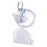 McKesson - NonRebreather Oxygen Mask Elongated Style Adult One Size Fits Most Adjustable Head Strap / Nose Clip - 32634