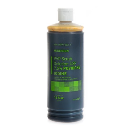 McKesson McKesson Scrub Solution 16 oz. Flip-Top Bottle 7.5% Povidone-Iodine - 37