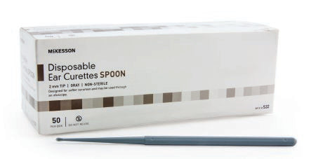 McKesson McKesson Ear Curette Single-ended Handle with Grooves 2 mm Tip Cup Tip - 532