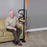 Patterson Medical Supply Security Pole with Curved Grab Bar White Powder-Coated Steel - 81503952