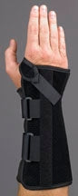 Medical Specialties Wrist Support Polypropylene Felt Left Hand Black Size 10-1/2 - 223265