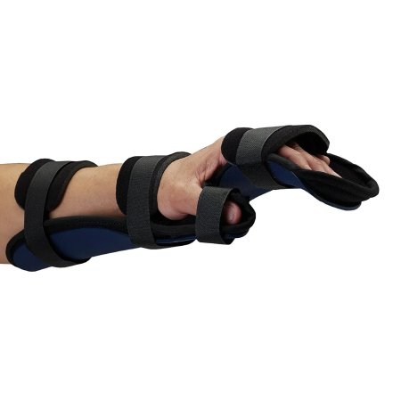 Rolyan Kydex - Functional Resting Hand Orthosis Kydex Thermoplastic / Volara Left Hand Black Small - 56072602