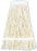 Lagasse Boardwalk Wet Mop Head Looped End Size 24 White Cotton Reusable - BWK424CCT