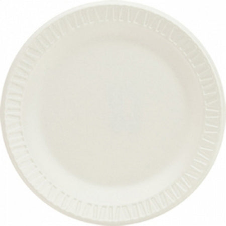 Saalfeld Redistribution Dart Concorde Plate White Disposable Non-Laminated Foam 6 Inch Diameter - 6PWCR