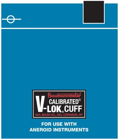 W.A. Baum Calibrated V-Lok Blood Pressure Cuff Adult Medium 25 - 35 cm Polyester - 1870AC