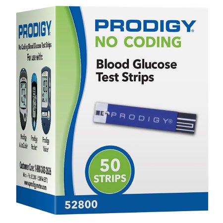 Prodigy - Blood Glucose Test Strips 200 Strips per Box No Coding Required For All Meters - 52800