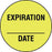 Precision Dynamics - Pre-Printed Label Advisory Label Yellow Paper Expiration-date Black Quality Control Label 3/4 Inch - 59706019
