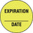 Precision Dynamics Pre-Printed Label Communication Fill In Expiration-date Fluorescent Yellow 3/4 Inch - 59706019