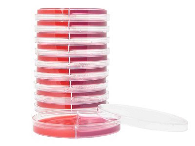 Hardy Diagnostics - Prepared Media Blood Agar / MacConkey Biplate Red / Crimson Bi-Plate Format - J32