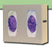 Bowman Manufacturing Double with Dividers Glove Box Holder Horizontal or Vertical Mount 2-Box Quartz 4 X 10.13 X 11.38 Inch - GL020-0212-DSD