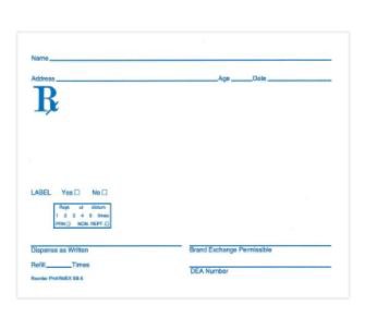 Precision Dynamics Prescription Pad 4 X 5 Inch, White Paper - SB-5