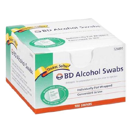 BD BD Alcohol Prep Pad Isopropyl Alcohol, 70% Isopropyl Alcohol, 70% Individual Packet 1 X 0.75 Inch NonSterile - 8290326895
