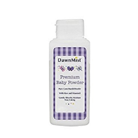 DawnMist - Baby Powder 14 oz. Scented Bottle with Dispensing Cap Cornstarch / Aloe / Vitamin E - BPC14