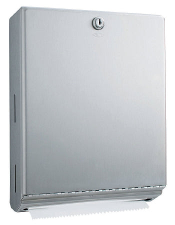 Lagasse ClassicSeries Paper Towel Dispenser Satin Finish Stainless Steel Manual Pull 525 Count Surface Mount - BOB262