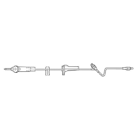 Baxter Solution Set 10 Drops / mL Drip Rate 76 Inch Tubing 1 Port - 2C8401