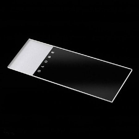 Globe 1304 Series - Microscope Slide 25 X 75 X 1.1 mm White Frosted End - 1304W