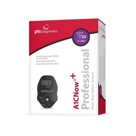 A1CNow+ - Rapid Test Kit Diabetes Management HbA1c Test Whole Blood Sample 20 Tests - 3021