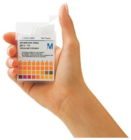 MColorpHast - pH Indicator Strip 15 Graduations, 0 to 14 pH Range, 10° to 25°C Storage Requirements, 3 to 5 Years Shelf Life - 1095350007